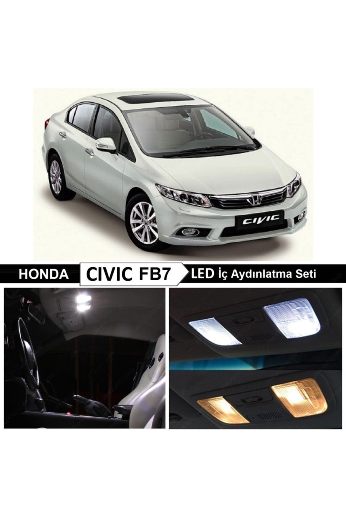 fardoktoru honda civic fb7 led ic aydinlatma seti 2013 2017 fiyati yorumlari trendyol