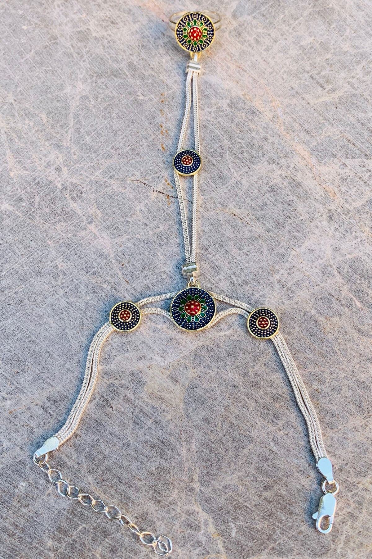 Artuklu Telkari Kadın Altın Mardin Midyat Hasırı Elişi Mineli Model Gümüş Yüzüklü Şahmeran