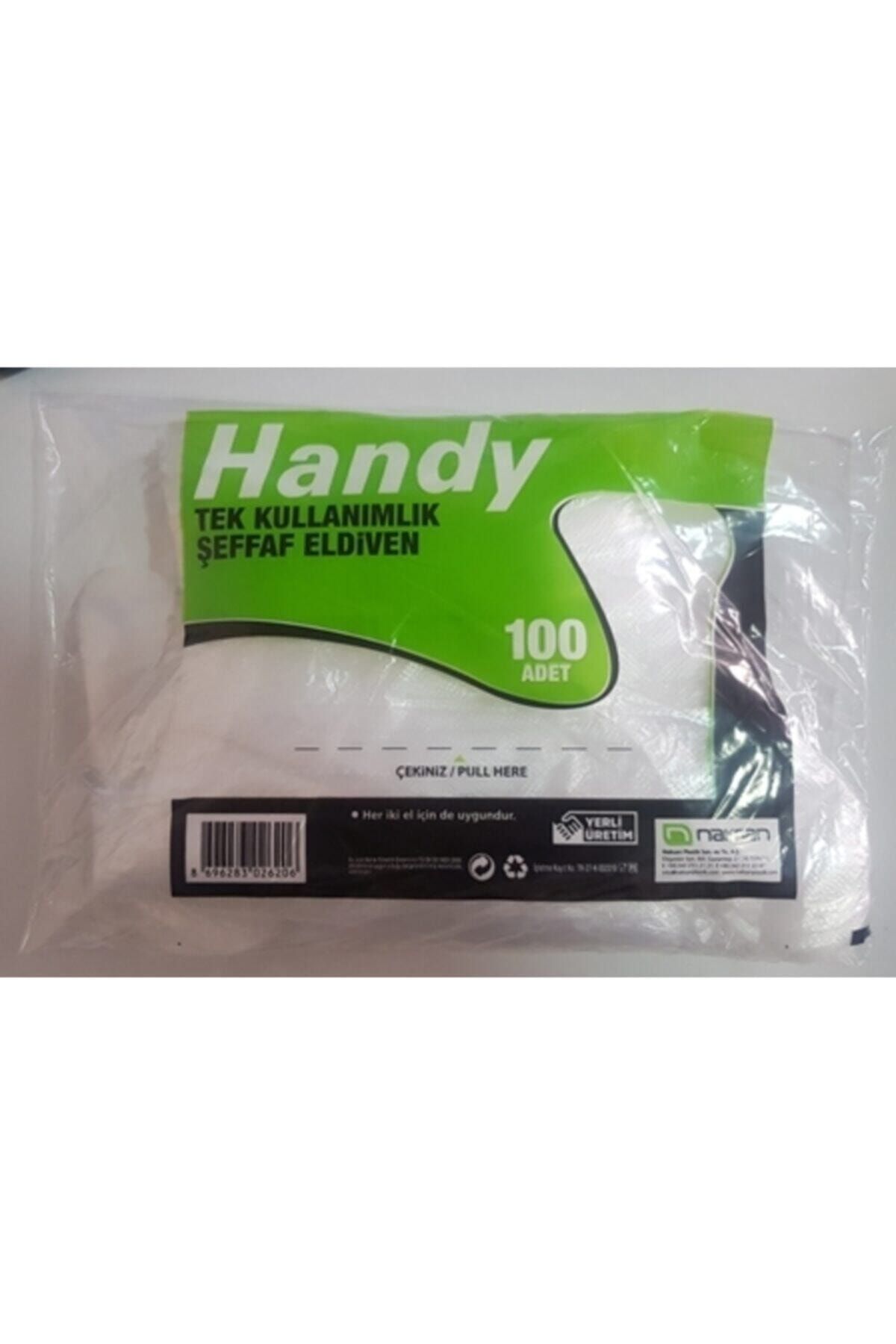 Handy Tek Kullanımlık Şeffaf (poşet) Eldiven 100'lü X 3 Paket