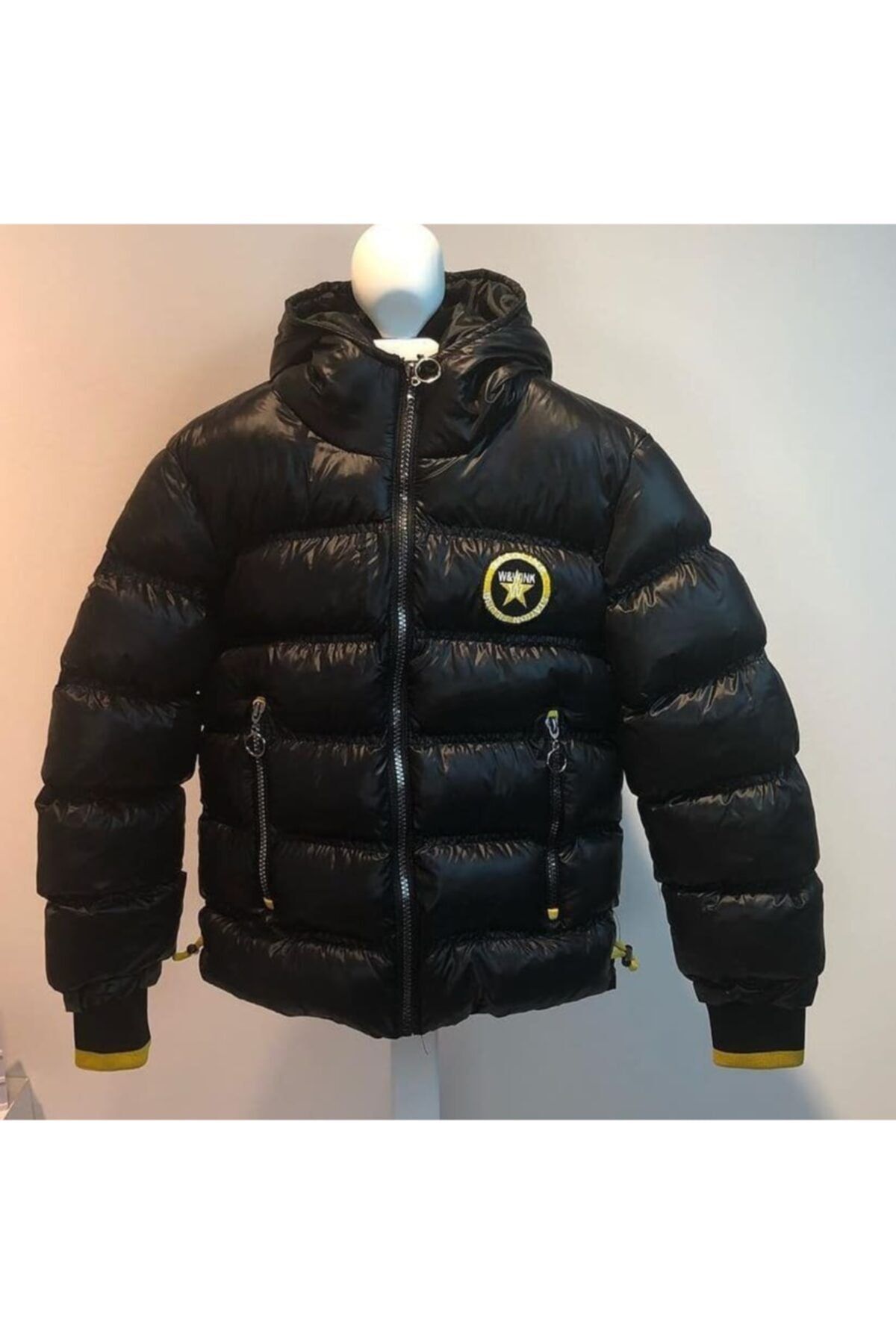 Wıng Hıng Siyah Erkek Şişme Parka