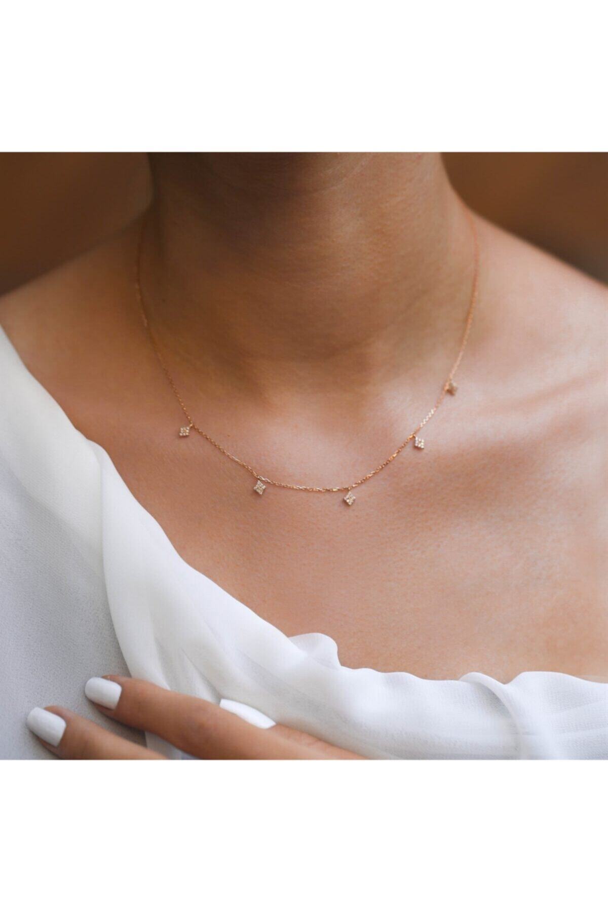 Safir Kuyumculuk Minimal Pırlanta Kolye