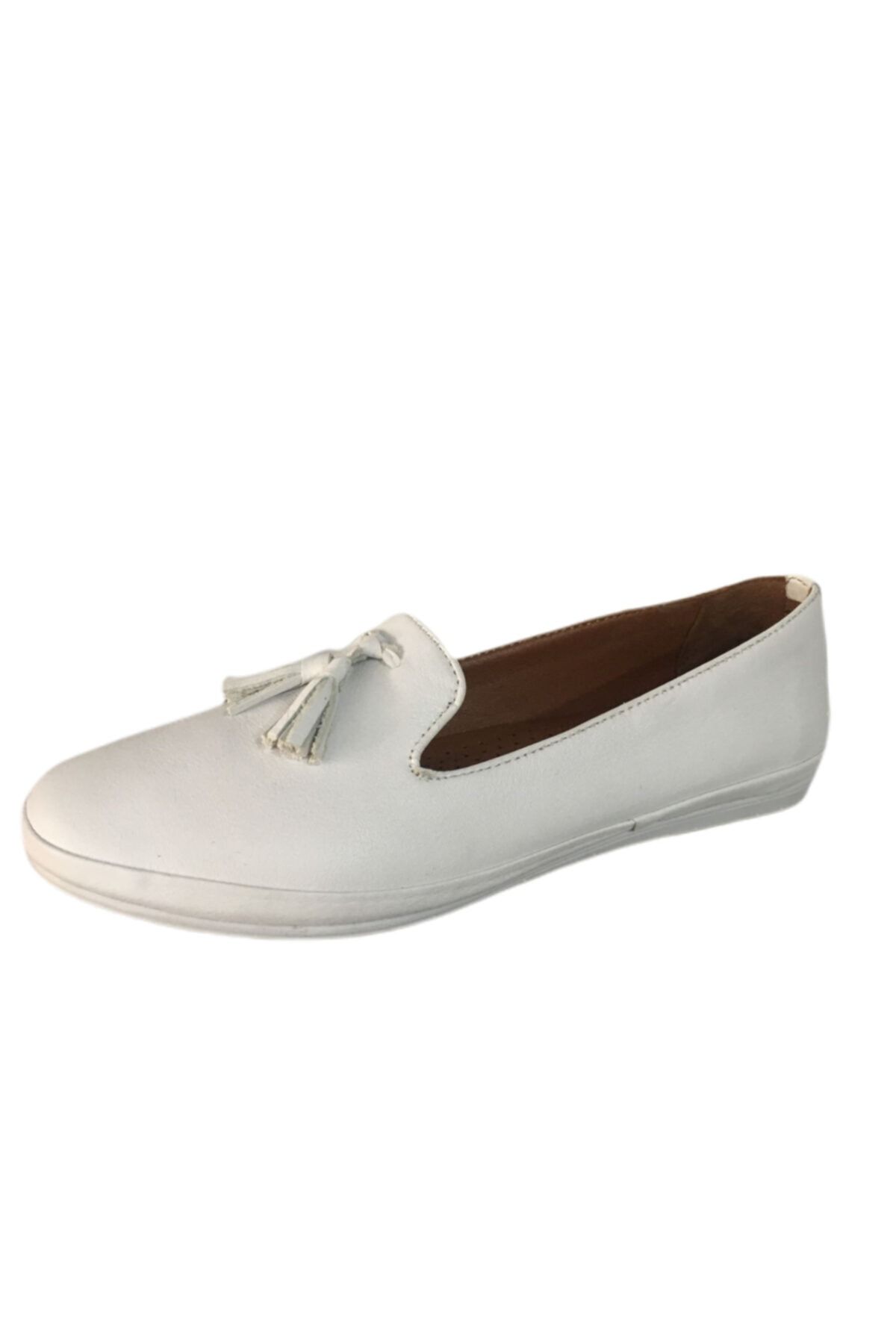 MARİNE SHOES Kadın Beyaz Deri Ayakkabı