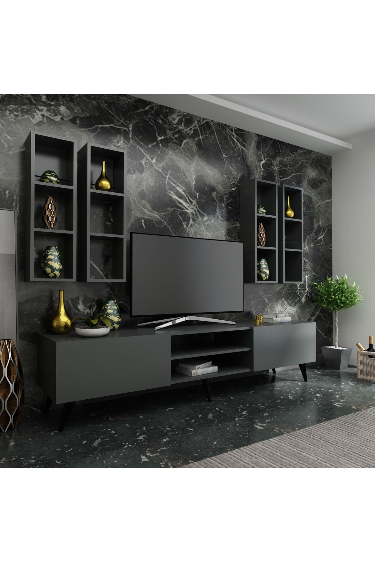 Myniture Festival Tv Ünitesi Q3001-4 Antrasit