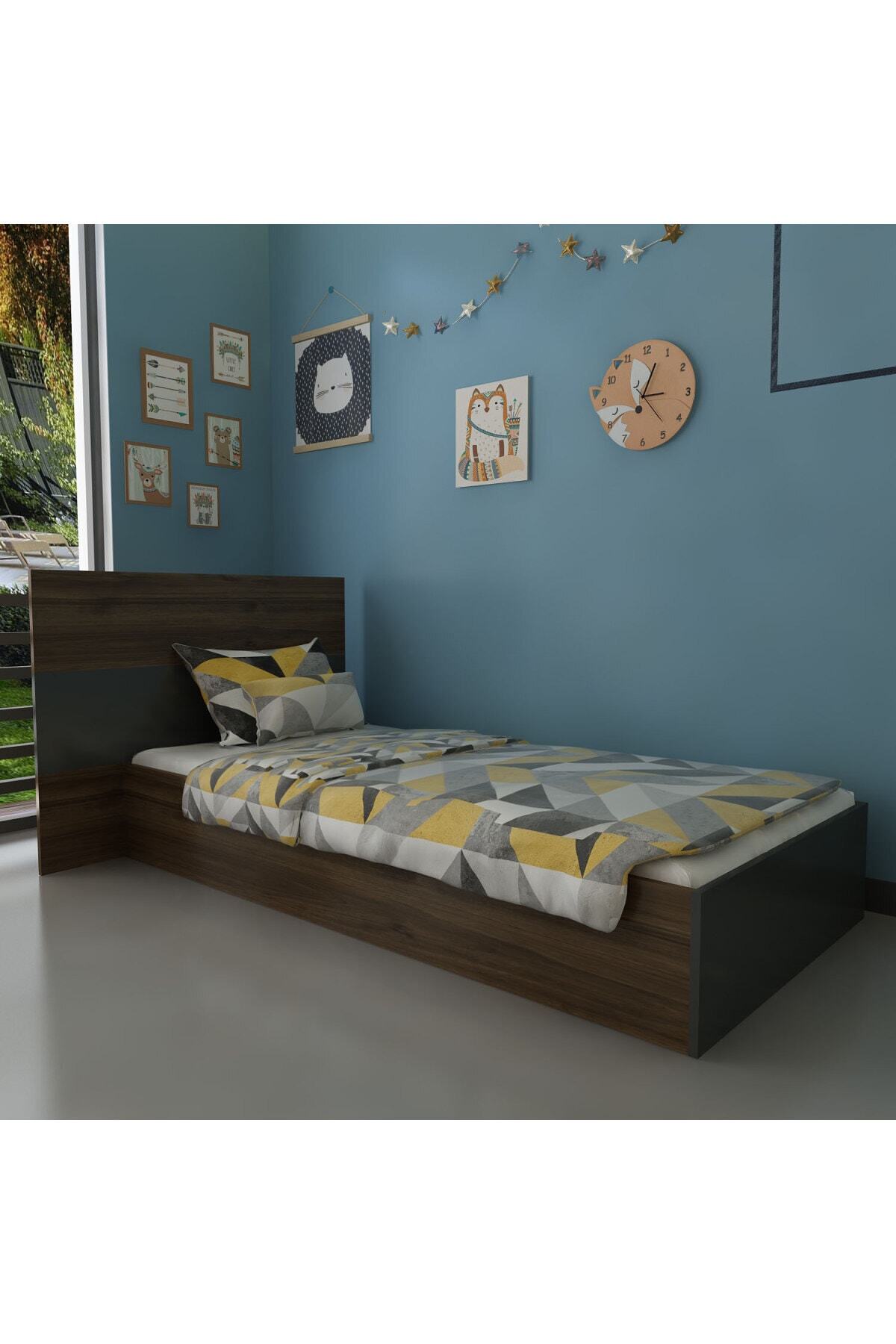 Myniture Trend Karyola Q4023-7 Antrasit Ceviz