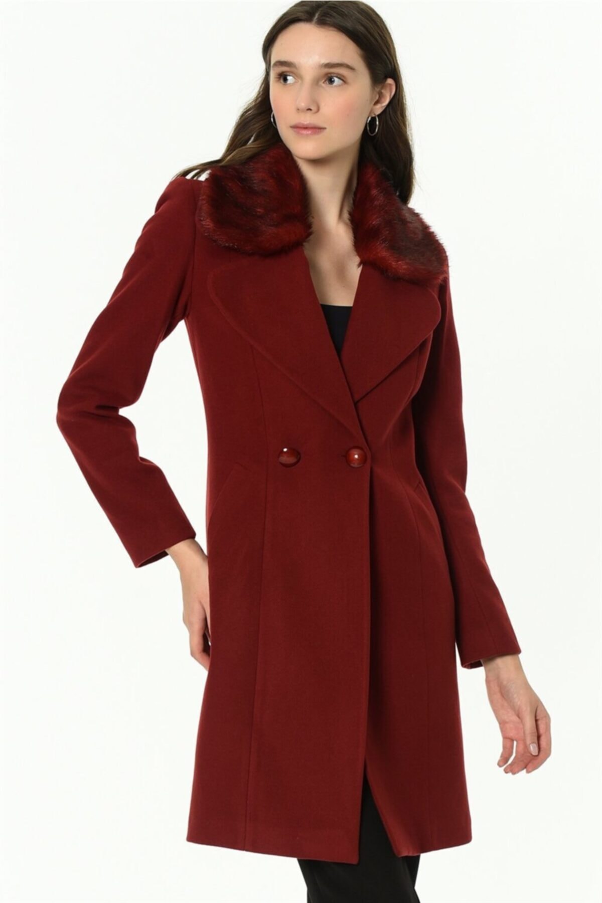 Dewberry Kadın  Kaban-bordo Z6643