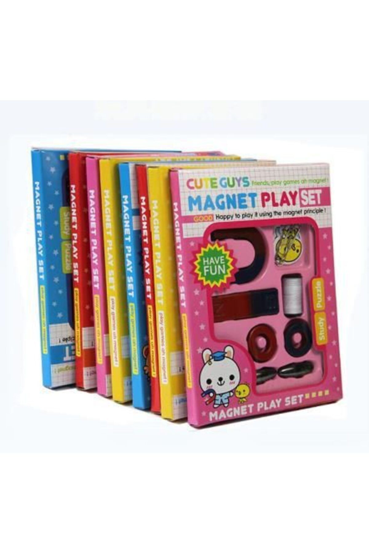 Cute Mıknatıs Oyun Deney Seti Çocuklar Için Magnet Play Set Eğitici