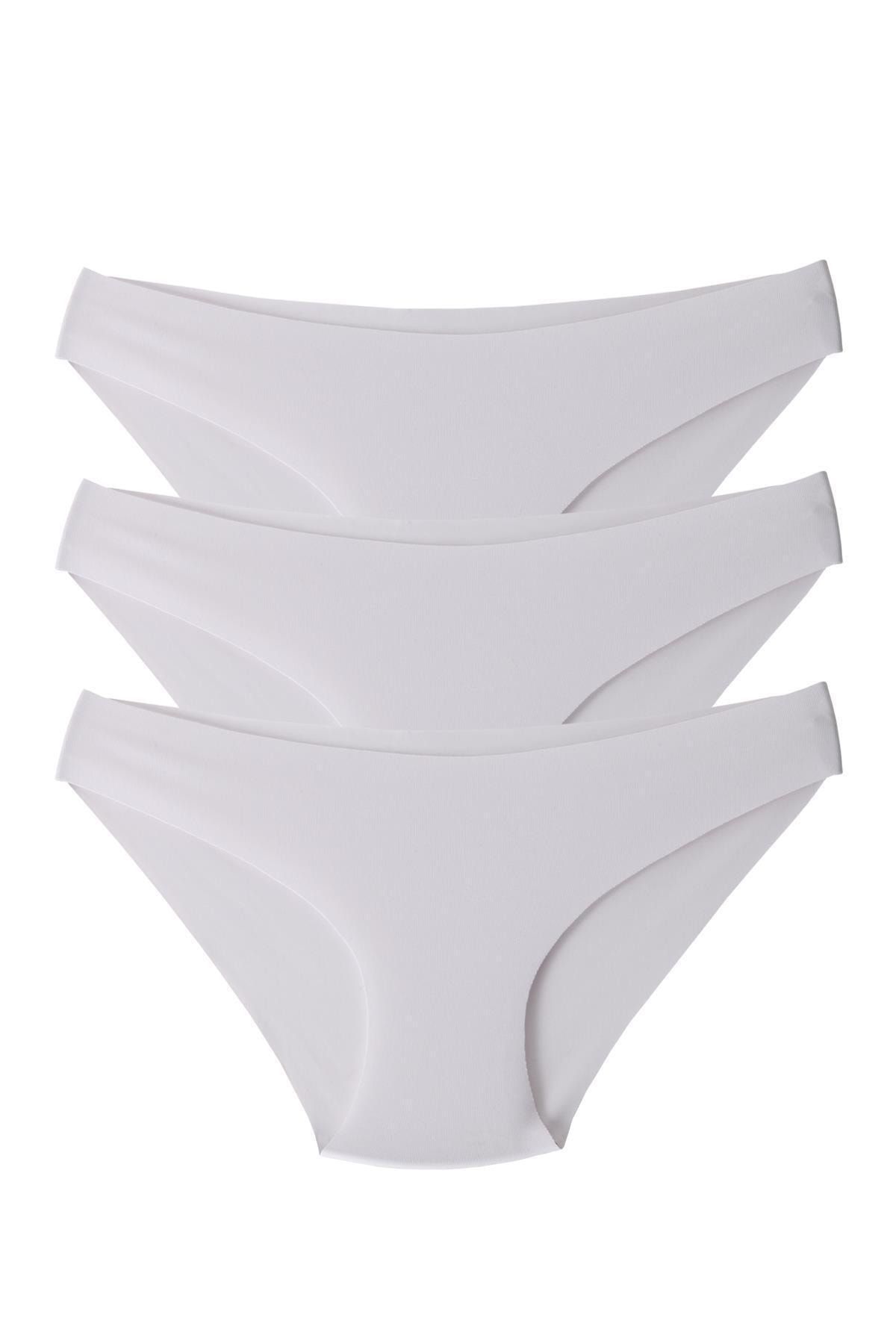 Merry Secret's Kadın 3'lü Paket Panty Lazer Kesim Slip Külot