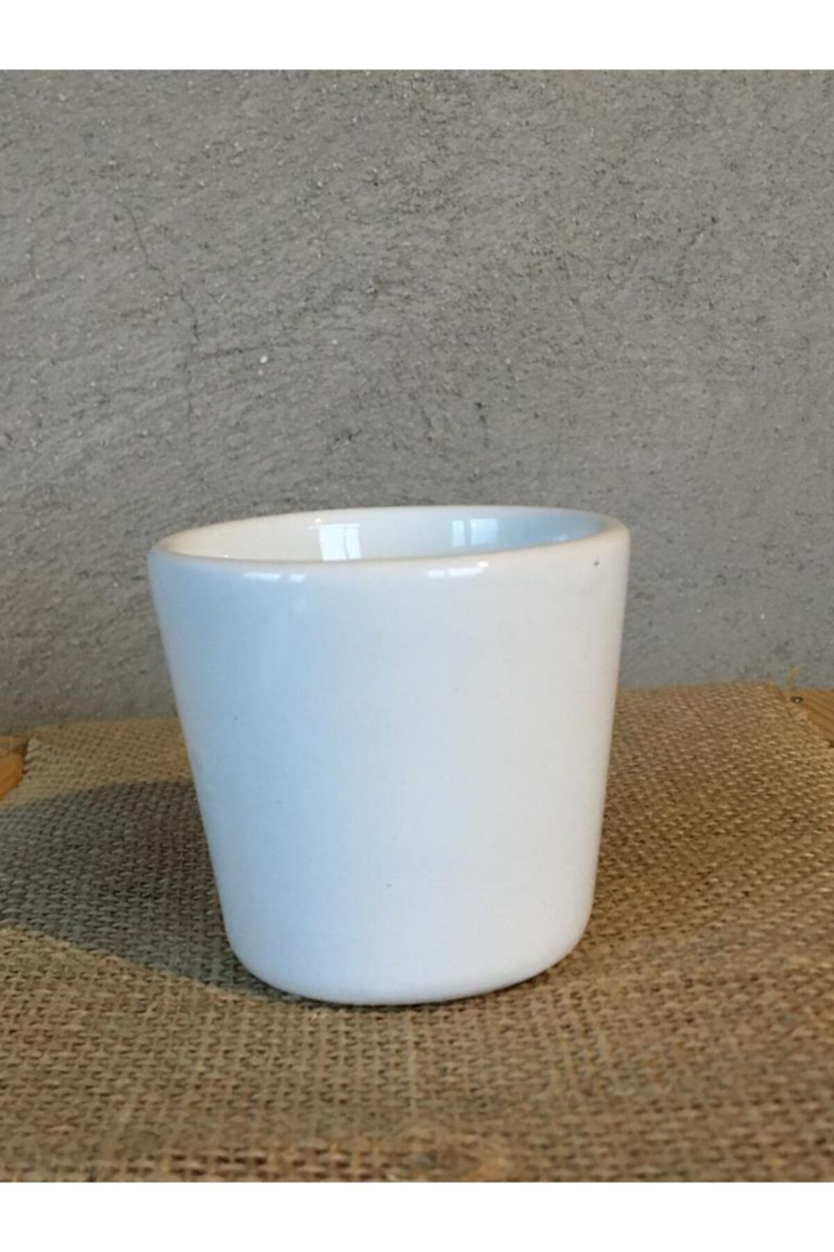 SUKULENTİSTANBUL Kaktüs Ve Sukulent Için Uyumlu Seramik Saksı (6cm) Beyaz