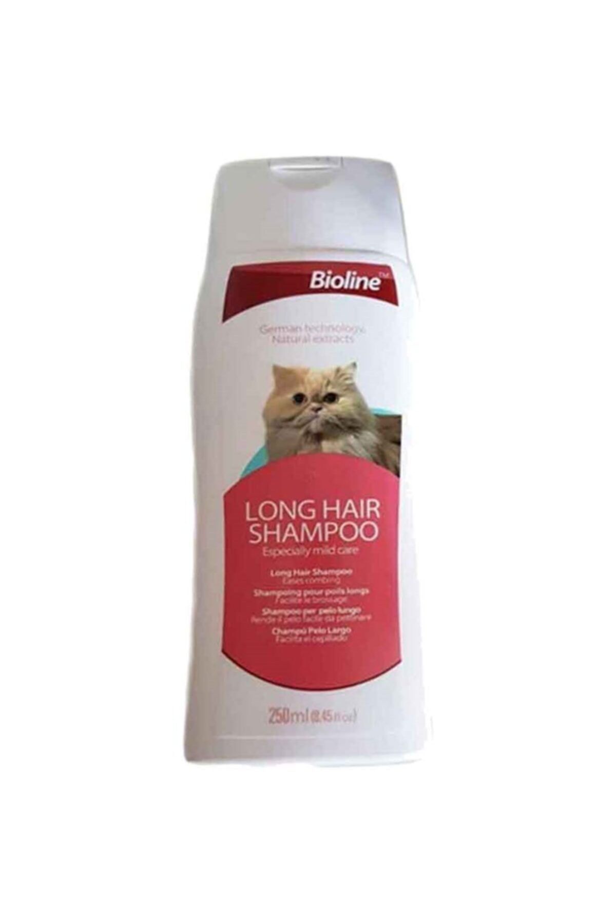Bioline Uzun Tüylü Kediler Için Şampuan 250 Ml