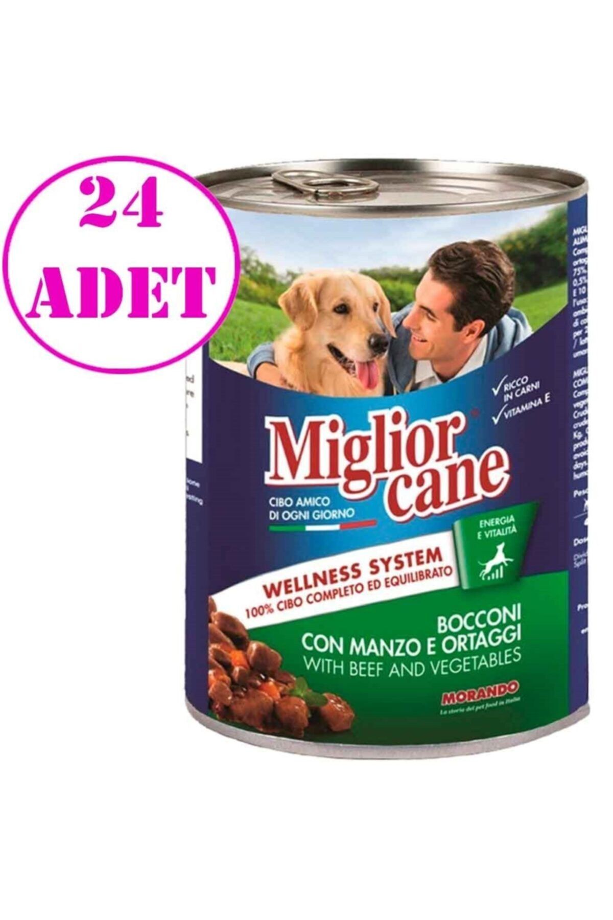 Miglior Gatto Miglior Biftekli Sebzeli Köpek Konserve 405 Gr 24 Ad