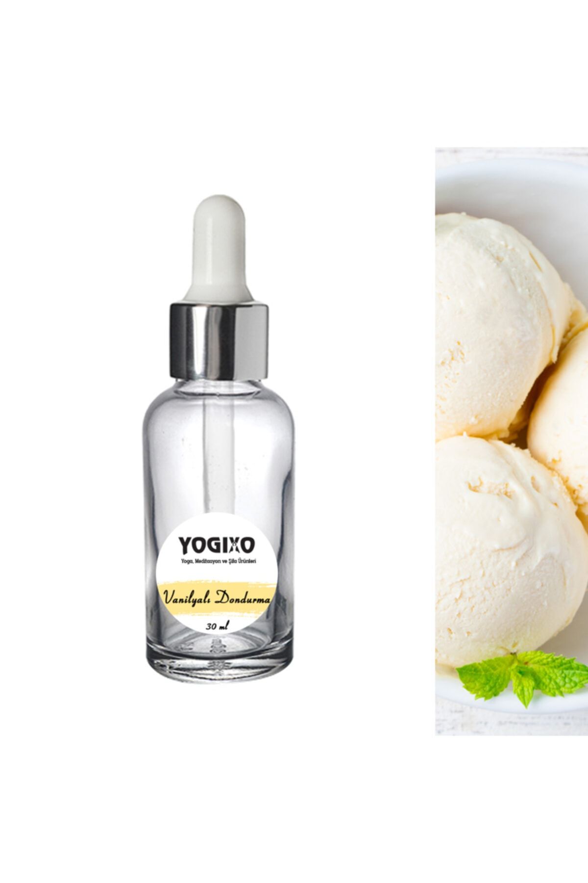 YOGİXO Aroma Difüzör Esansı 30 Ml Aromatik Uçucu Yağ Hava Nemlendirici Oda Kokusu Vanilyalı Dondurma