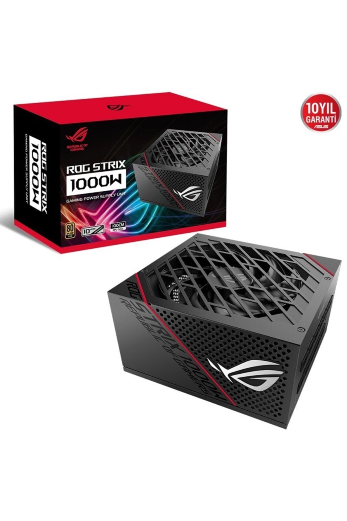 ASUS 1000w 80+ Gold Rog Strıx 1000g 13.5cm Fanlı Apfc Tam Modüler Power Supply
