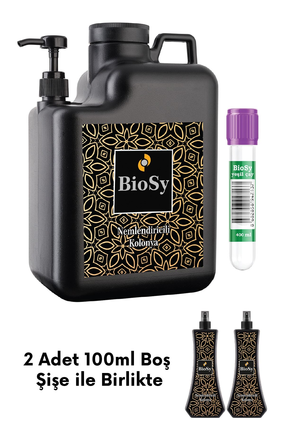 BioSy 5 Litre Nemlendiricili Kolonya Yeşil Çay Esanslı