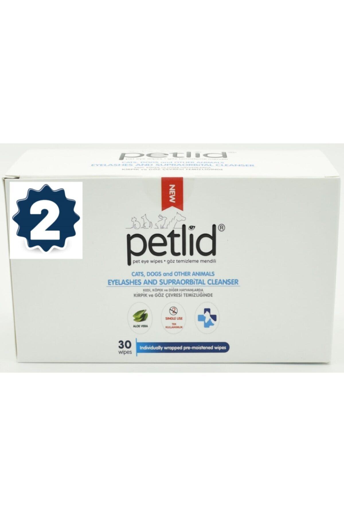 Petlid Tavşan, Kedi, Köpek Tüm Petler Için Göz Çevresi, Kulak Ve Yüz Tem Mendili 30'lu Paket X 2 Kutu