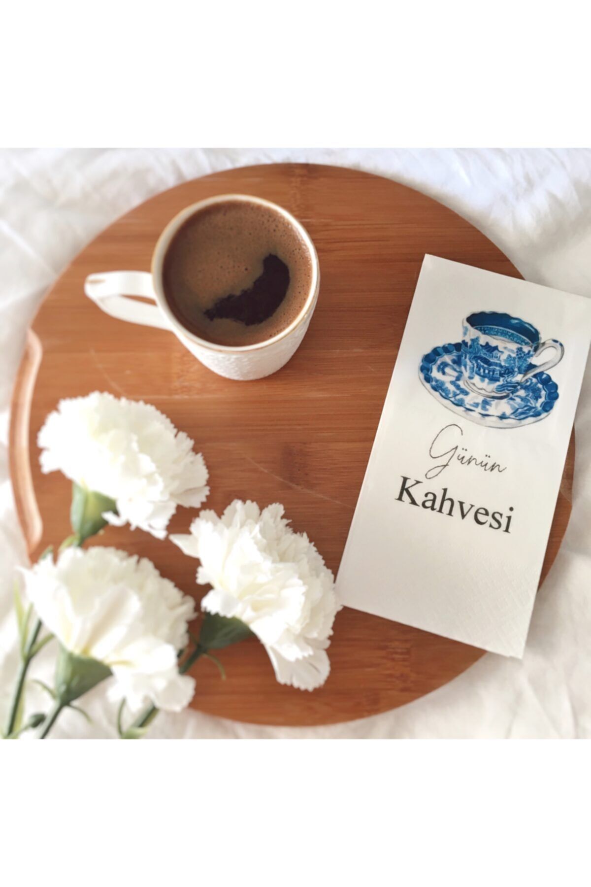 busrasdesign Günün Kahvesi- Sunum Peçetesi 20'li