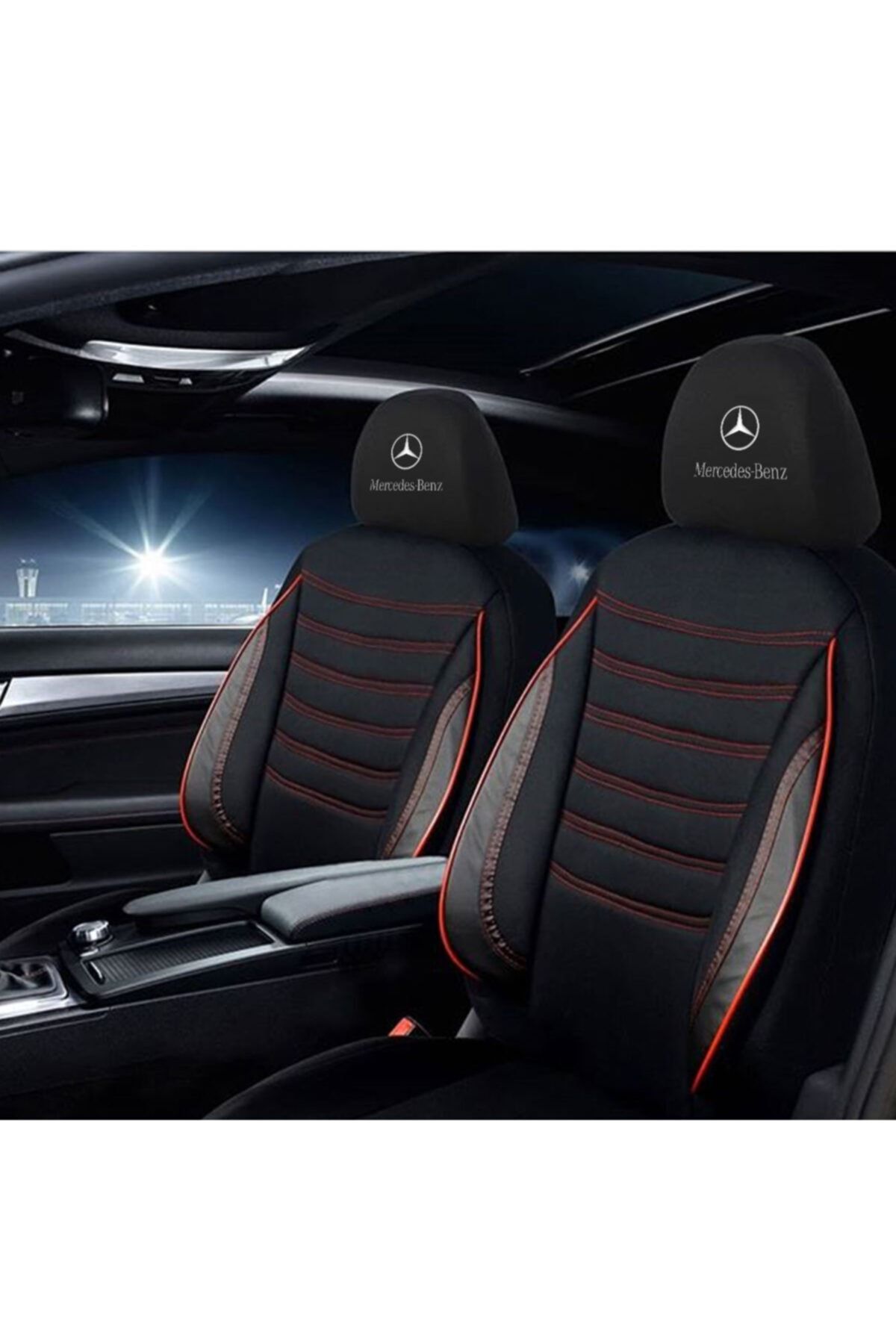 Alpha Mercedes-benz 190 Serisi Ultra Lüks Derili Koltuk Kılıfı (logolu)