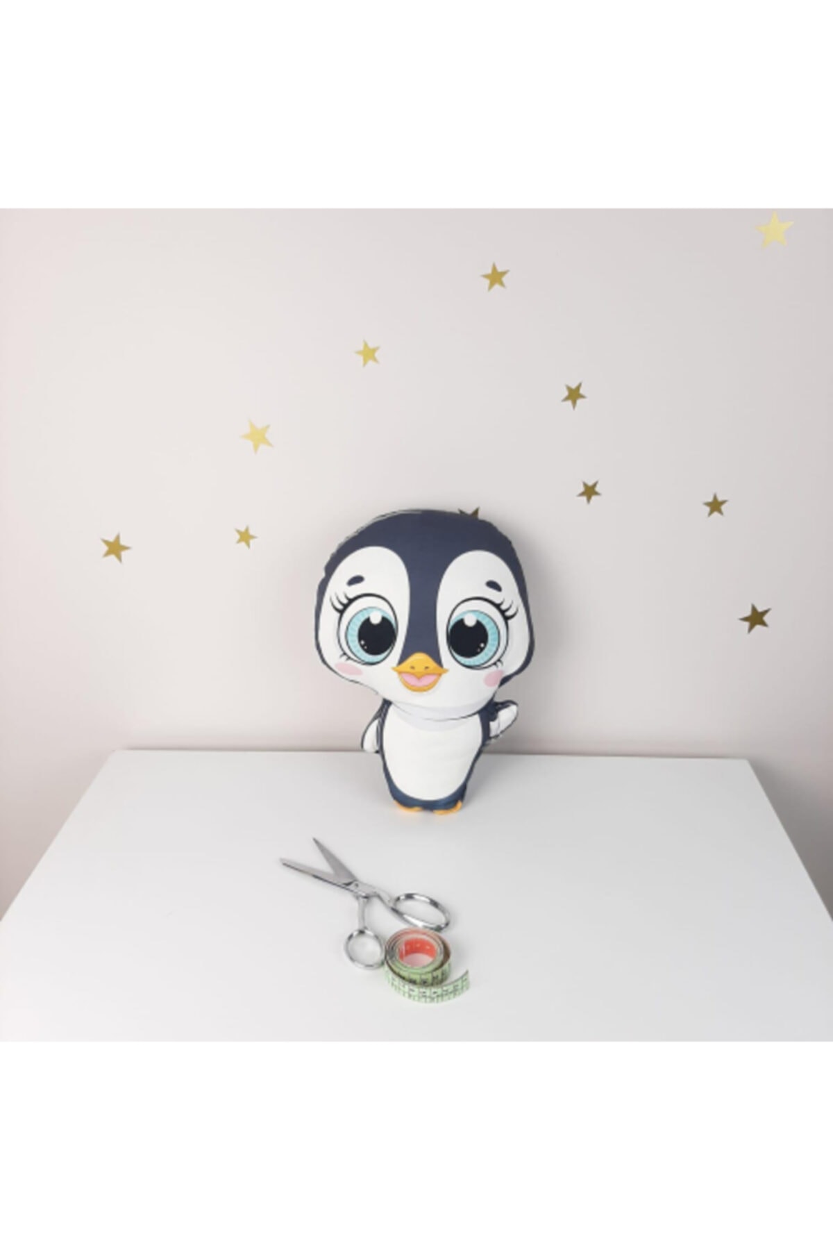MEKTA HOME Penguen Pofuduk Dekoratif Uyku Arkadaşı Yastığı Ve Kırlent Mktua-017