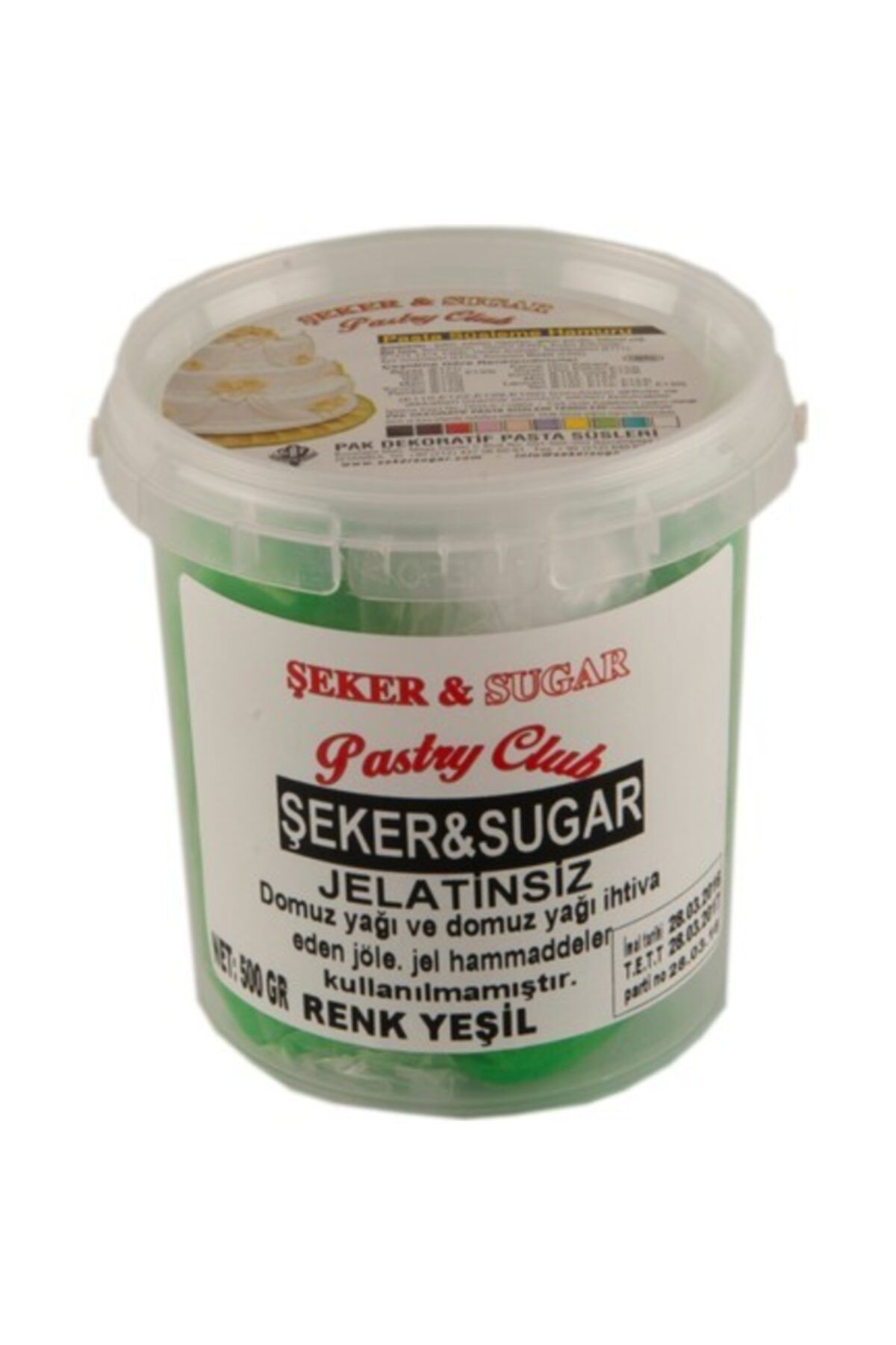 Cakes&Party Şeker&sugar Şeker Hamuru 1 Kg Yeşil