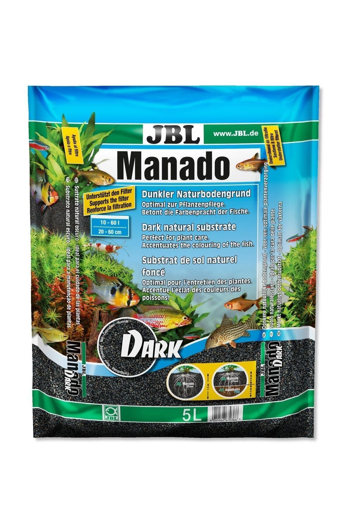 JBL Manado Dark Akvaryumlar Için Koyu Renkli Doğal Zemin Toprağı 5 Lt