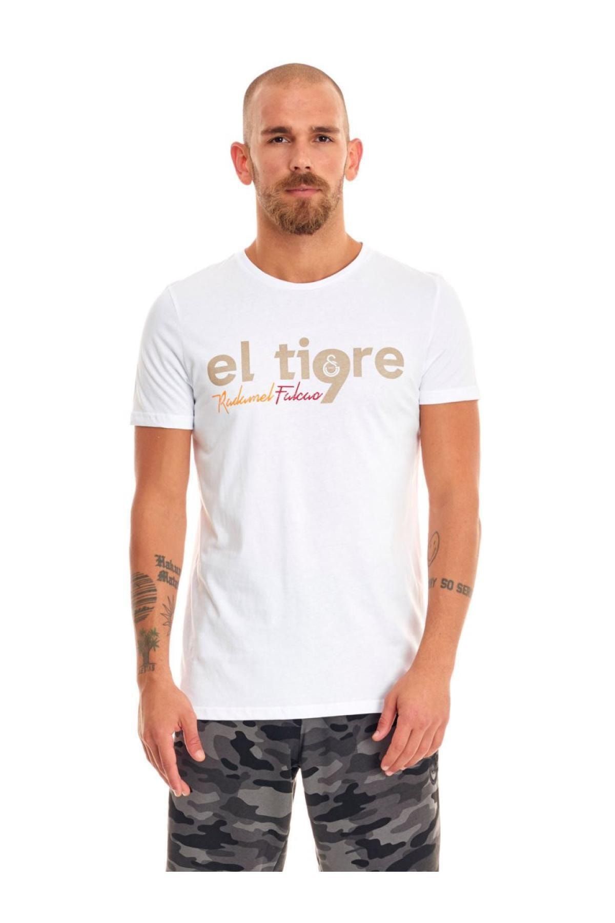 Galatasaray Erkek Beyaz Galatasaray Falcao El Tigre T-shirt E191284