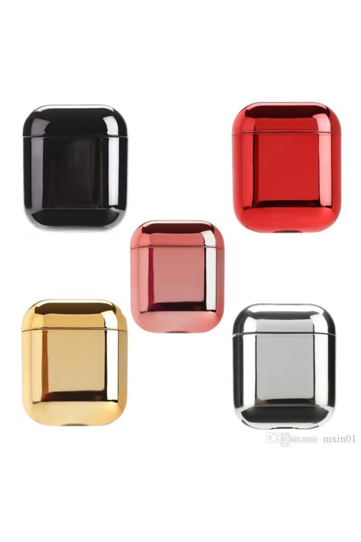 TrendShopping Airpods Uyumlu 1-2 Sert Plastik Parlak Pc Tam Koruyucu Kılıf