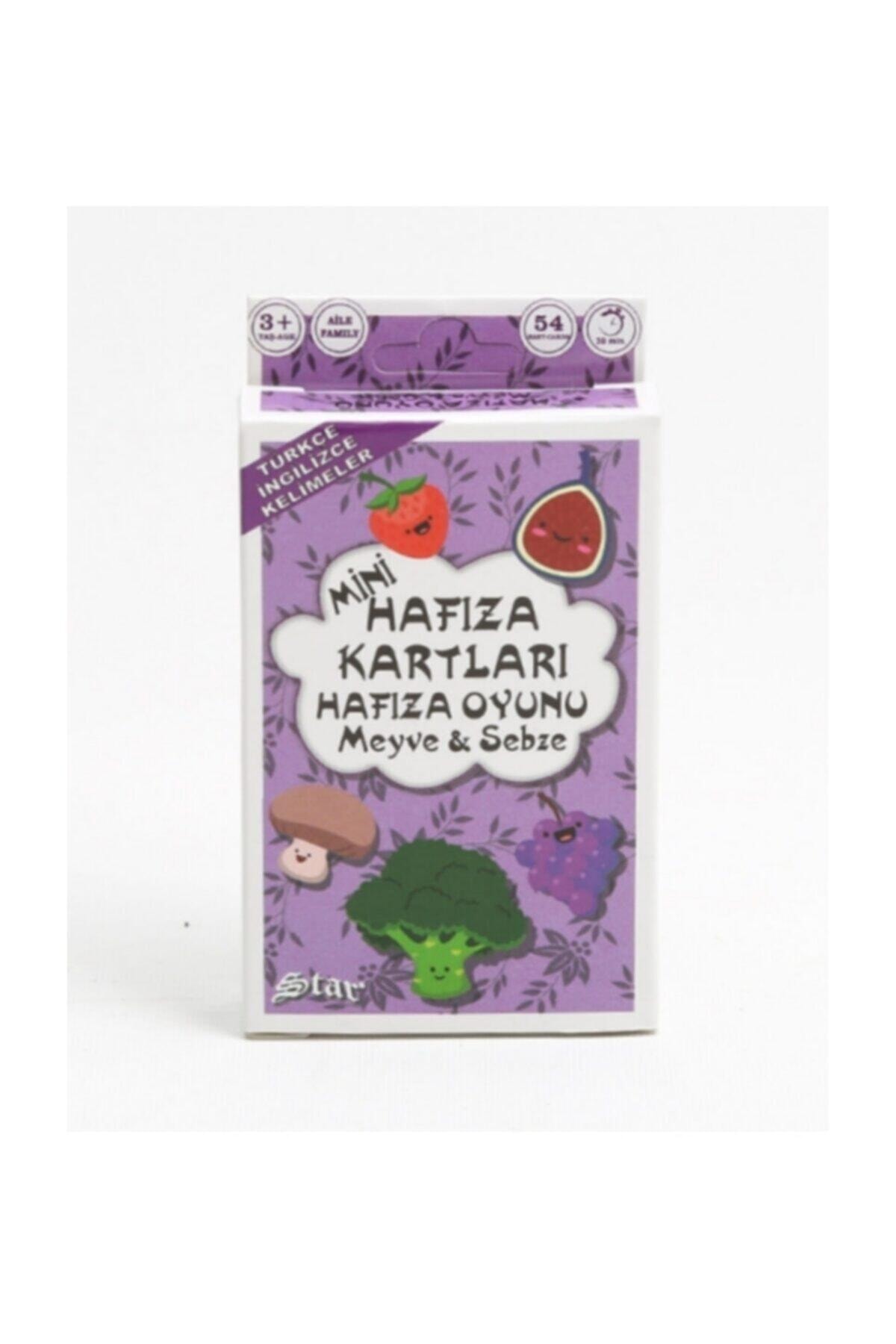 Star Mini Hafıza Kartları Türkçe-ıngilizce Kelimeler Sebze- Meyve