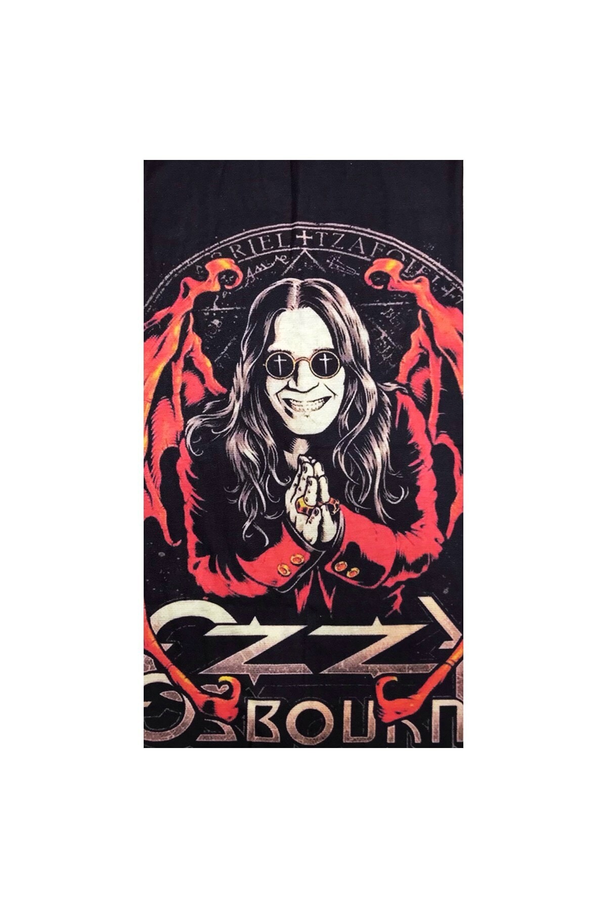 Dünyadan Hediyeler Buff Ozzy Osbourne Temalı Boyunluk Bandana Mavi