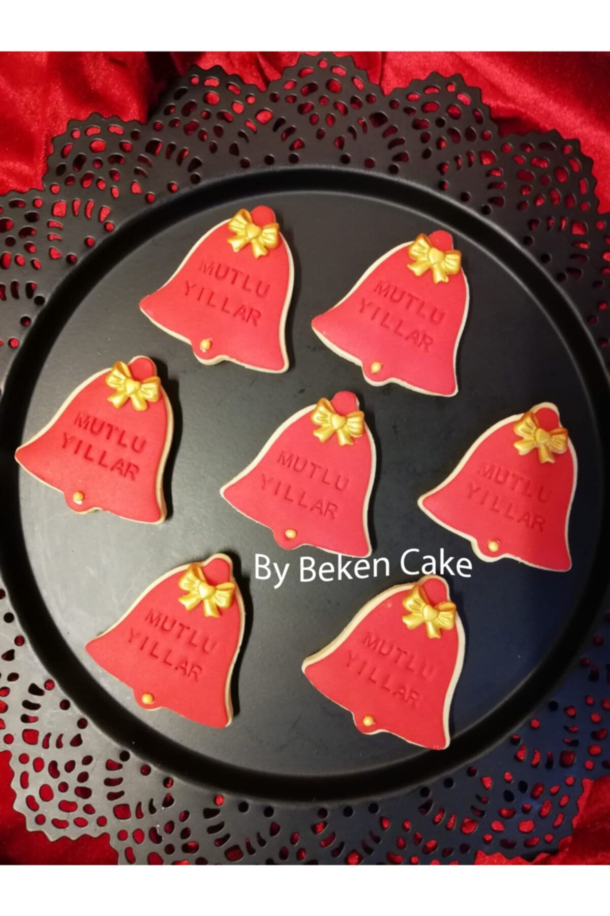 By Beken Cake Patisserie Yeni Yıl Çan Kurabiyesi 10 Adet