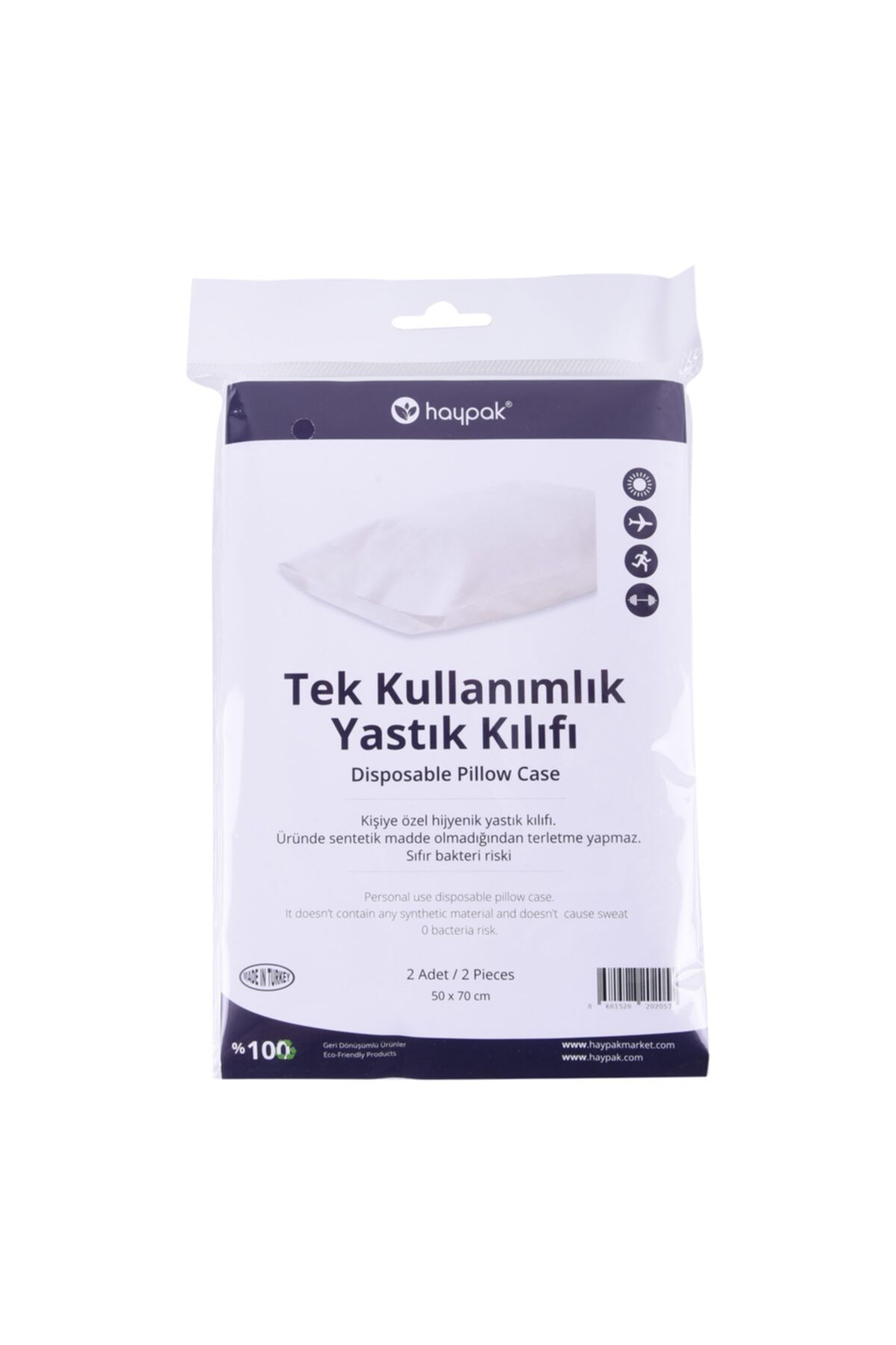 HAYPAK Tek Kullanımlık Yastık Kılıfı 50x70 52 Adet