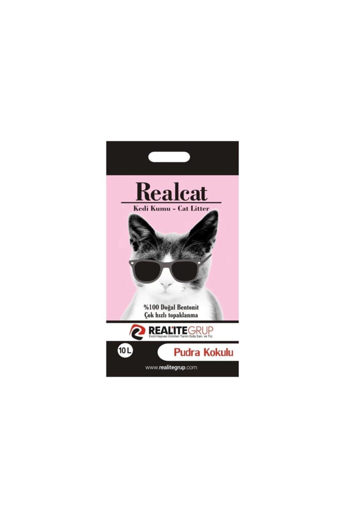 REAL Cat Doğal Pudra Kokulu Kedi Kumu 10 L