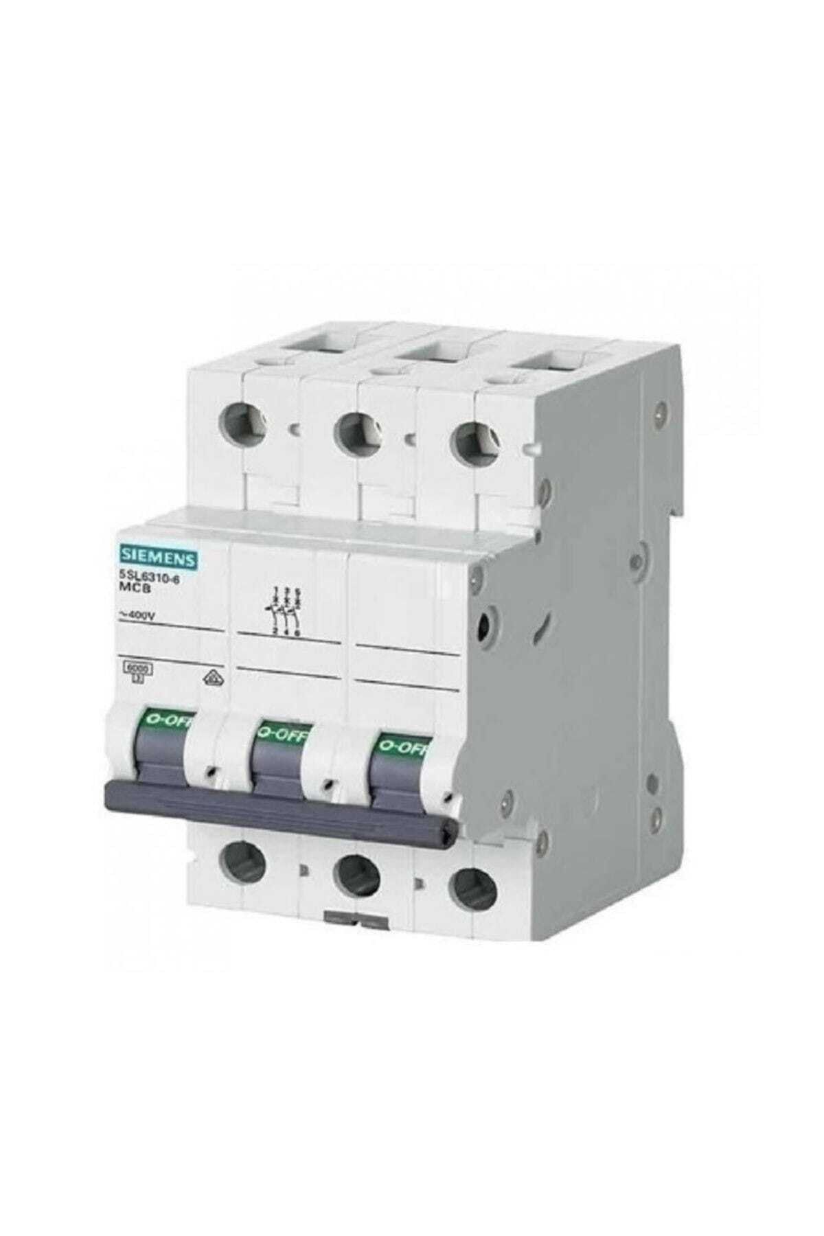 Siemens C Tip 10 Amper Üç Fazlı Anahtarlı Otomatik Sigorta (trifaze) 5sl Serisi 5sl6310-7ya