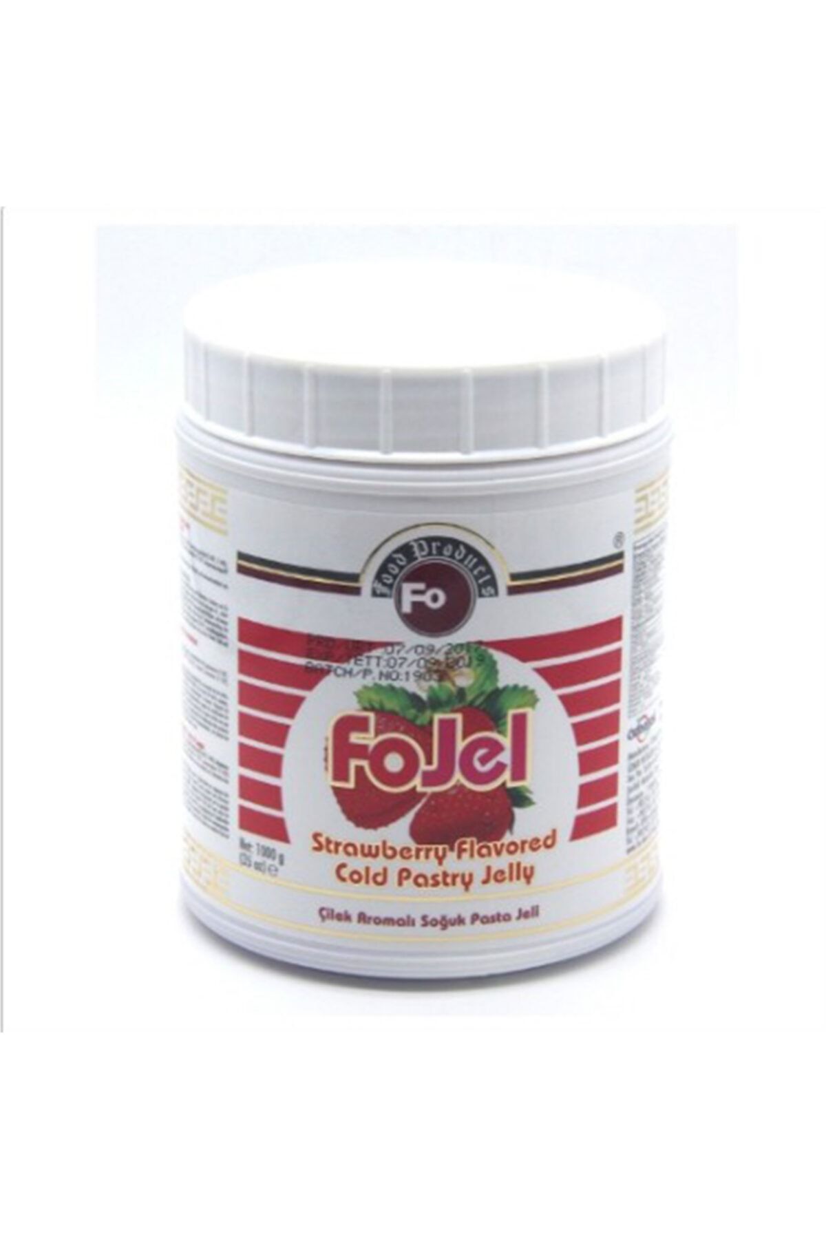 FO Çilek Aromalı Soğuk Pasta Jeli 1 Kg