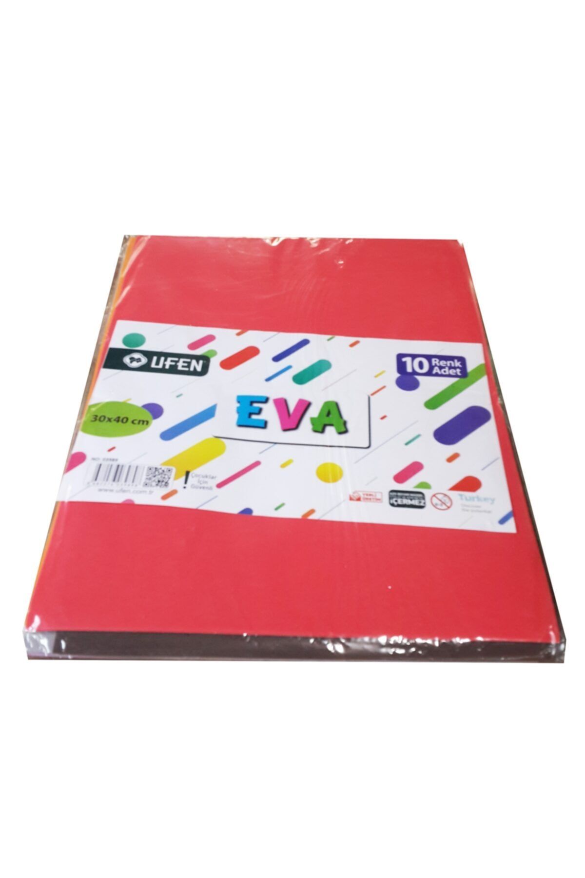 UFEN 10 Renk Büyük Düz Eva 30x40 Cm