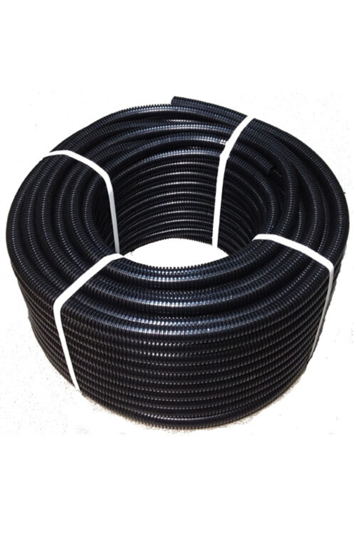Karbon Plast Karbonplast 14 mm Plastik Spiral Boru Siyah 100 mt