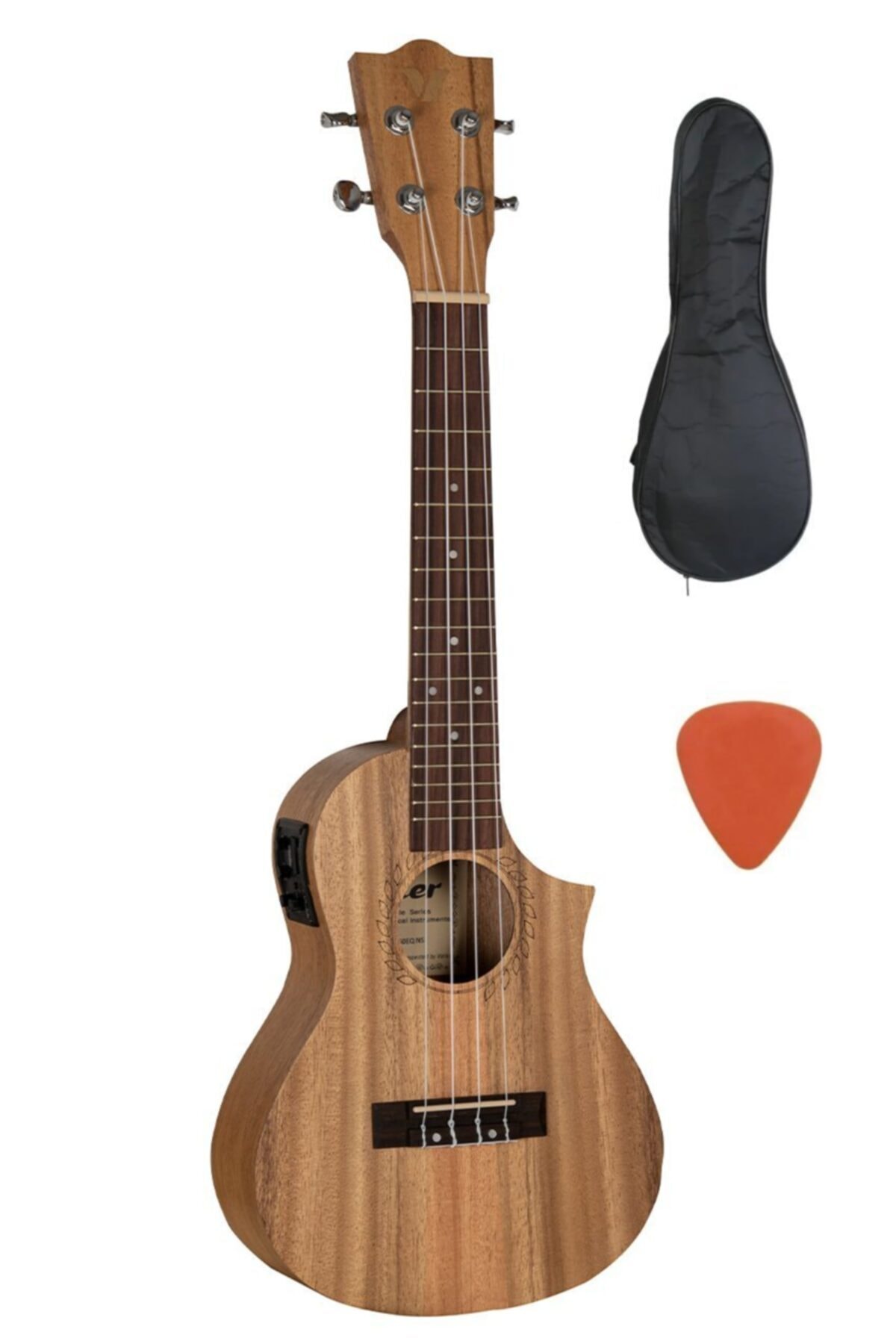 VALLER Uac60eq Ns Elektro Concert Ukulele Natürel