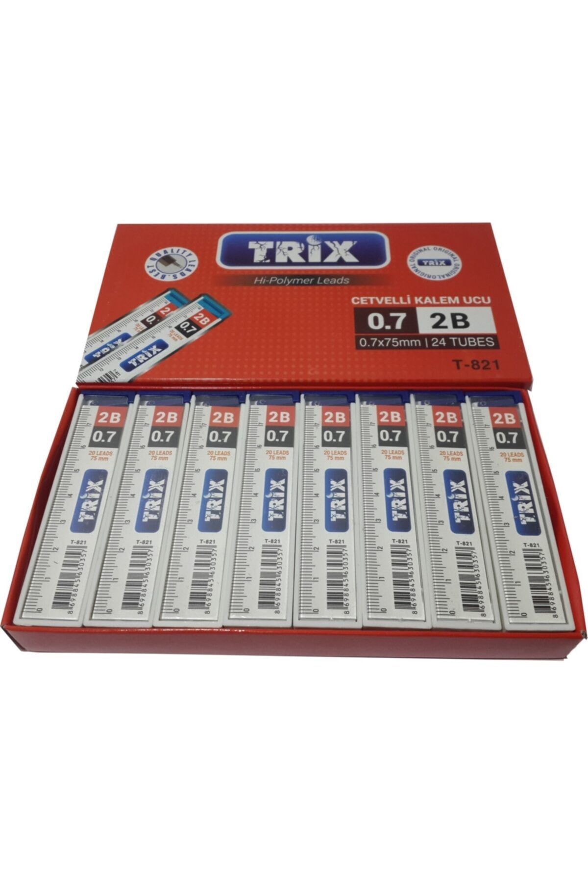 TRİX Cetvelli Kalem Ucu 2b - 07 - 75mm - 24'lü