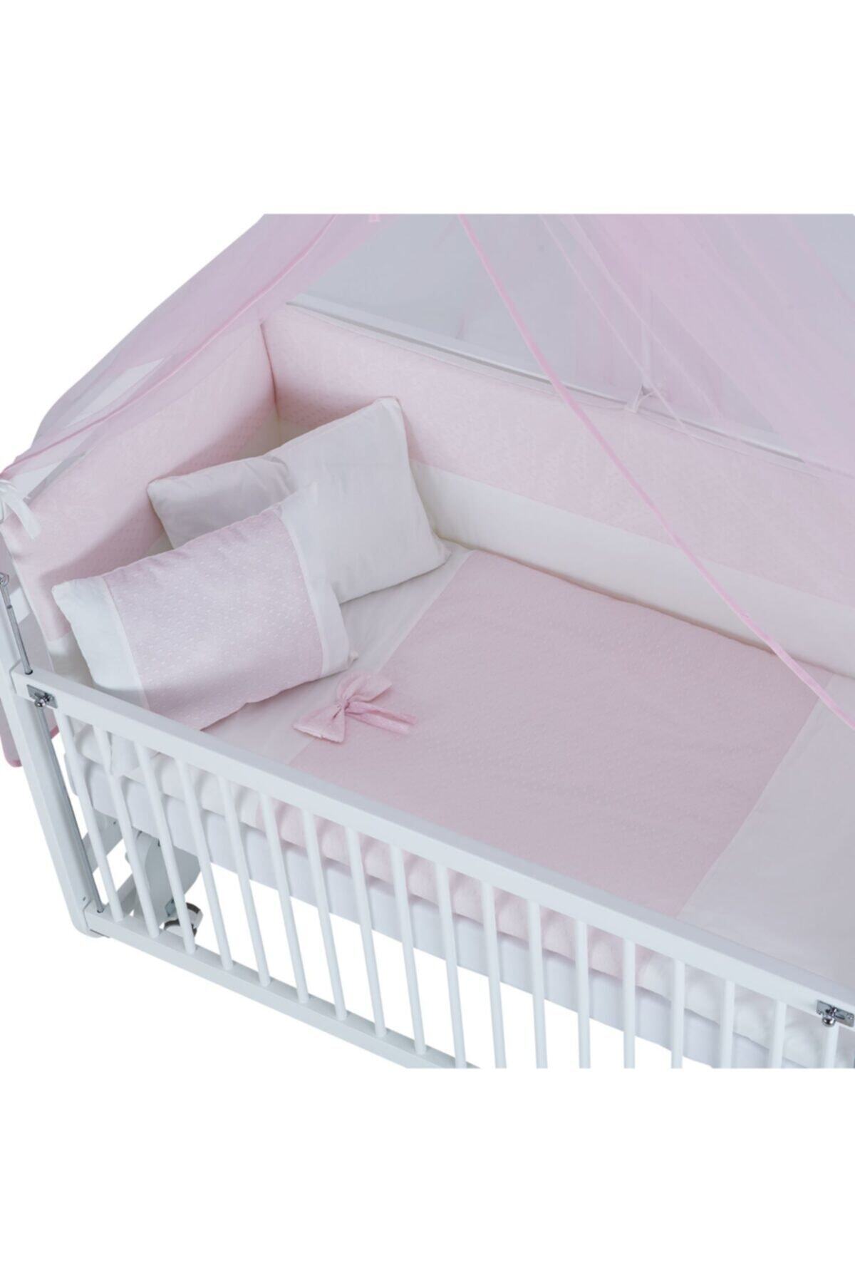 G&G baby Pembe Fiyonklu Bebek Uyku Seti Takımı