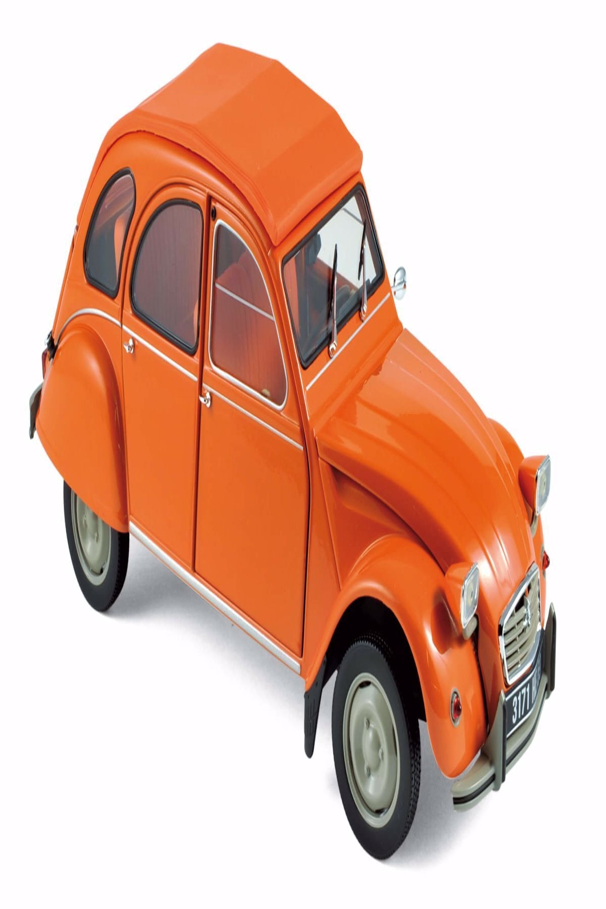 Norev 1/18 Citroen 2cv 6 1976 Turuncu Renk Diecast Model Araba Hayat Oyuncak
