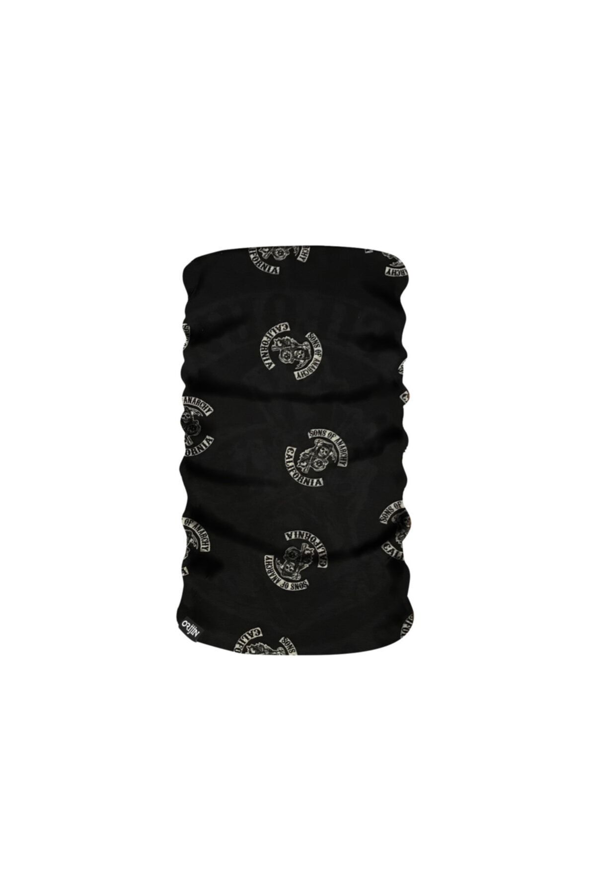 Orijin Tekstil Sons Of Anarchy Logo Temalı Çok Fonksiyonlu Boyunluk Maske Bandana