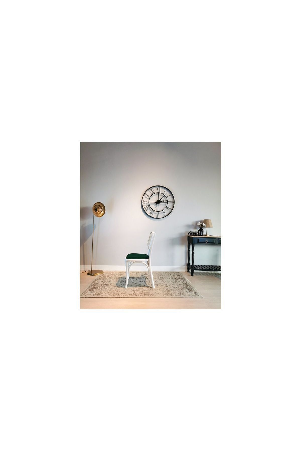 Albero Home Bodwen Sandalye Beyaz Yeşil