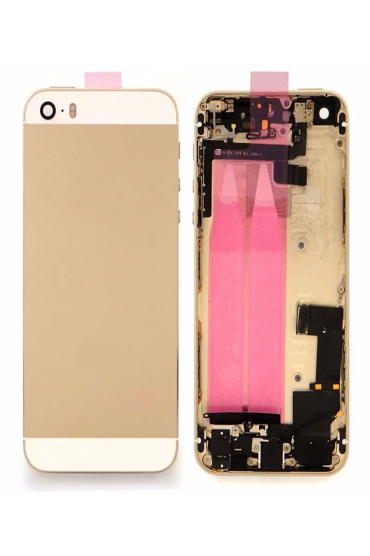 ucuzmi Iphone 5se Gold Kasa Full Dolu Şarj Soketi Yan Tuş Filimli Flex Film Teknik Servis Ürünü