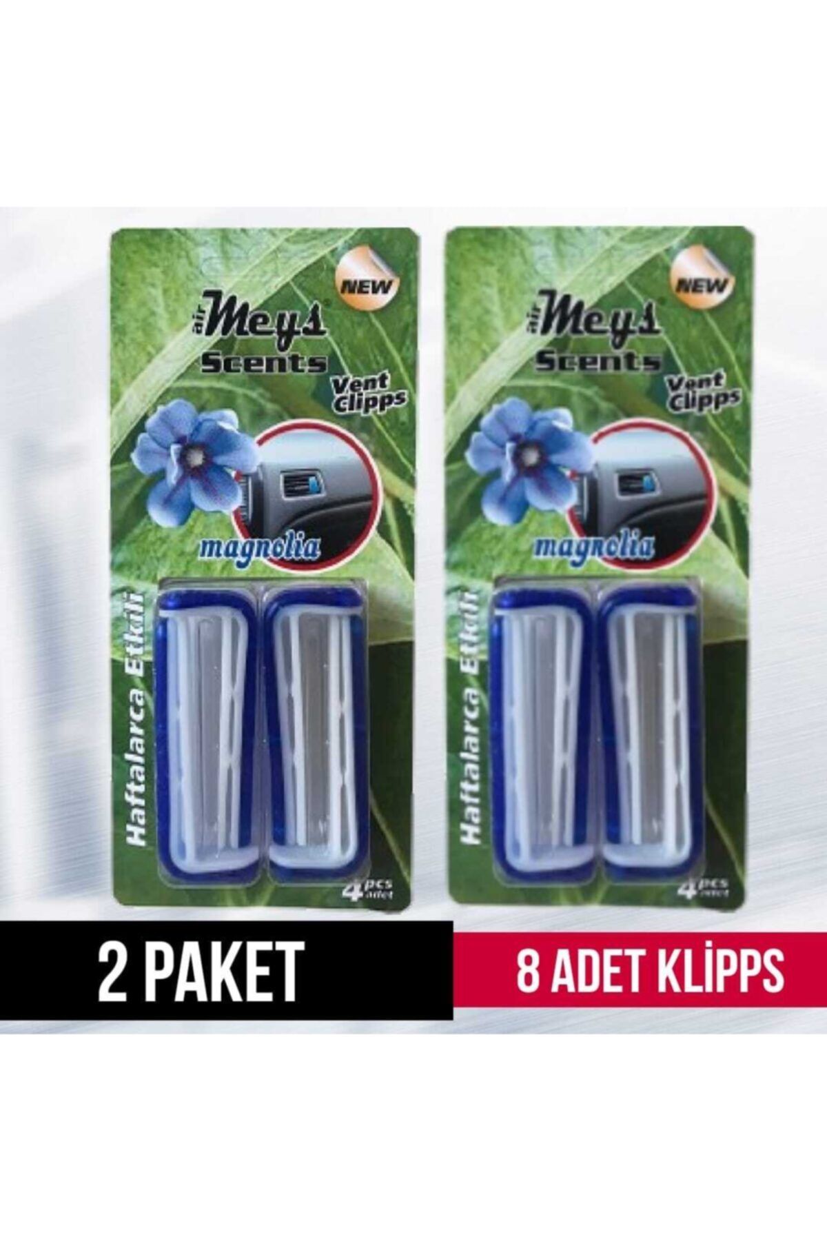 Meys Oto Petek Kalorifer Kokusu - 2paket (8adet)mavi Magnolia