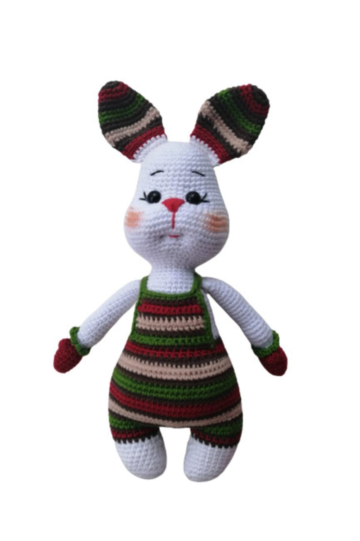 OYUNCAKPARK Pofuduk Minnoş Tavşan Amigurumi Organik Oyuncak