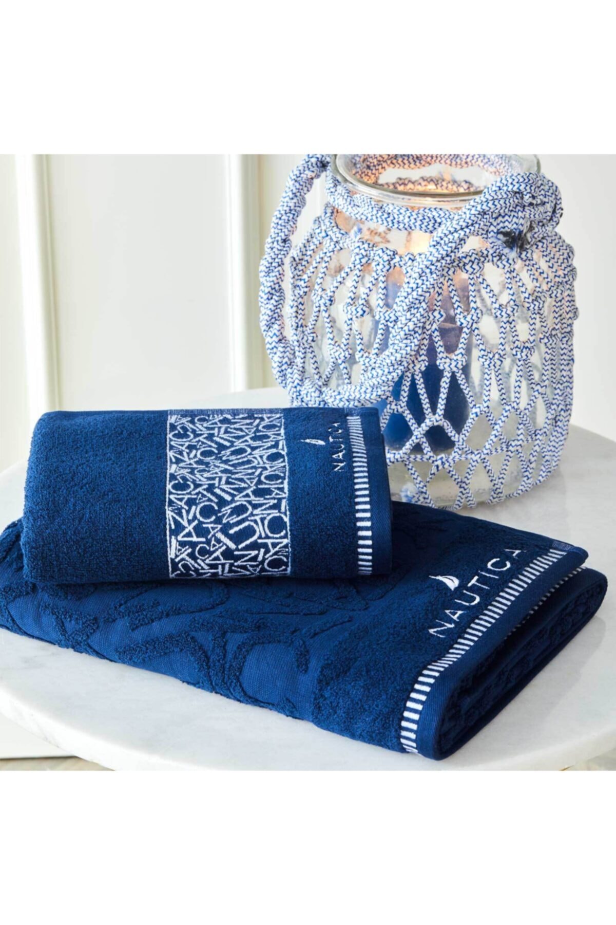 nautica home spoony lacivert 2li banyo havlu seti fiyati yorumlari trendyol