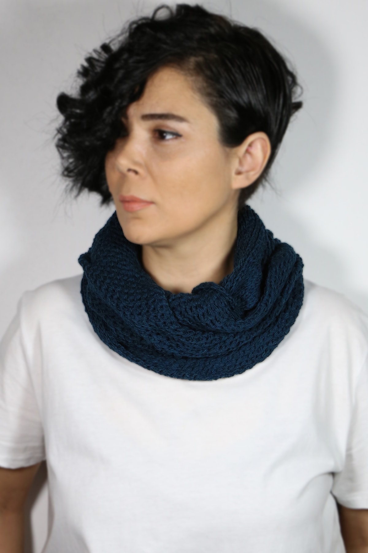 Fraise Aksesuar Kadın Petrol Mavisi Boyunluk