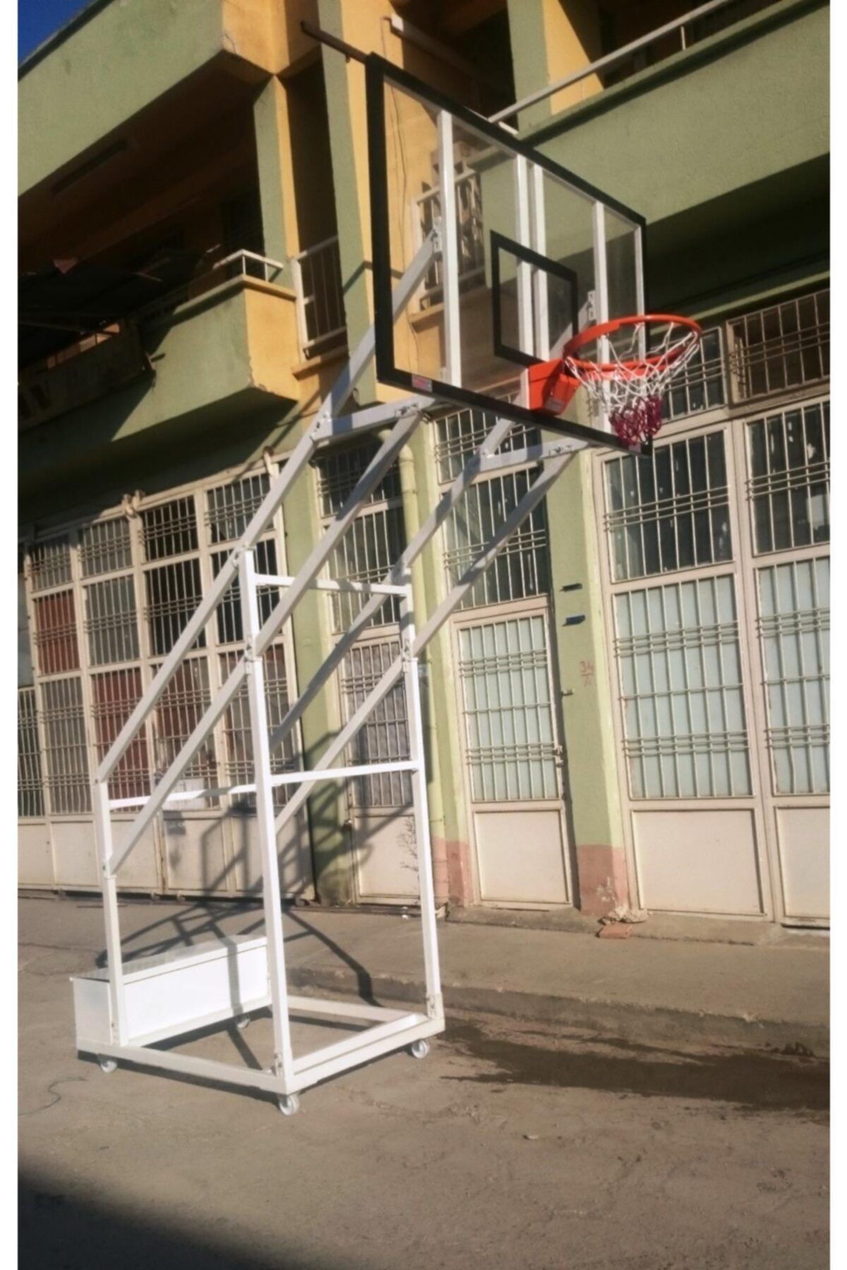 adelinspor Gold Seyyar 4 Direk Basketbol Potası 10 Mm Akrilik