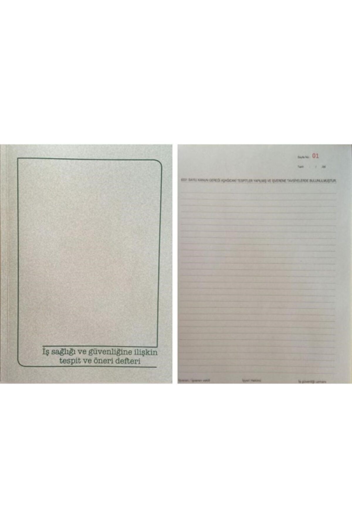 Cem Iş Saglık Guvenlıkıne Ilıskın Tespıt Onerı Defteri