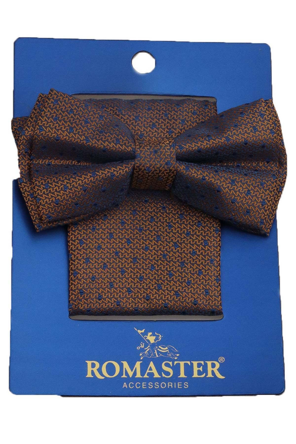 ROMASTER Camel Renk Desenli Mendilli Papyon