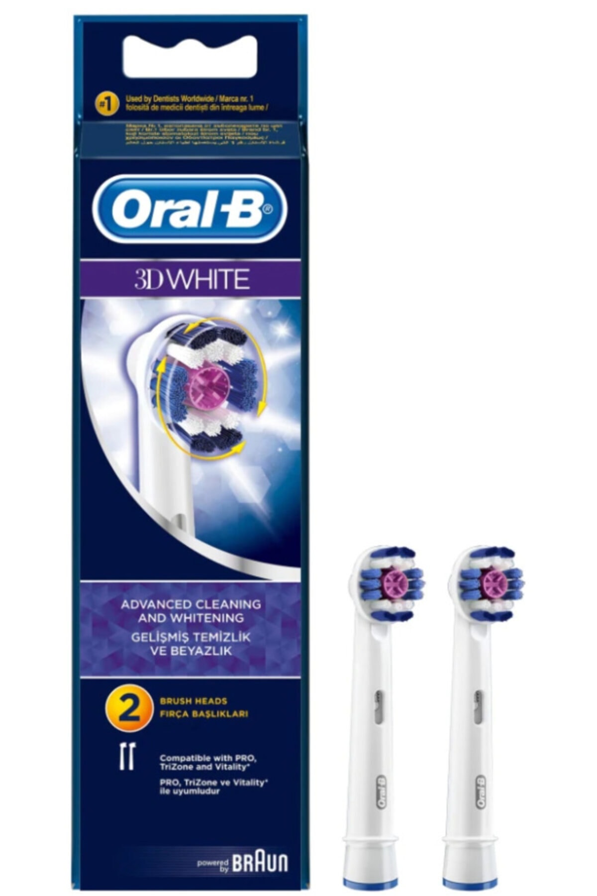 OralB 3d White Diş Fırçası Başlıkları 2 Adet
