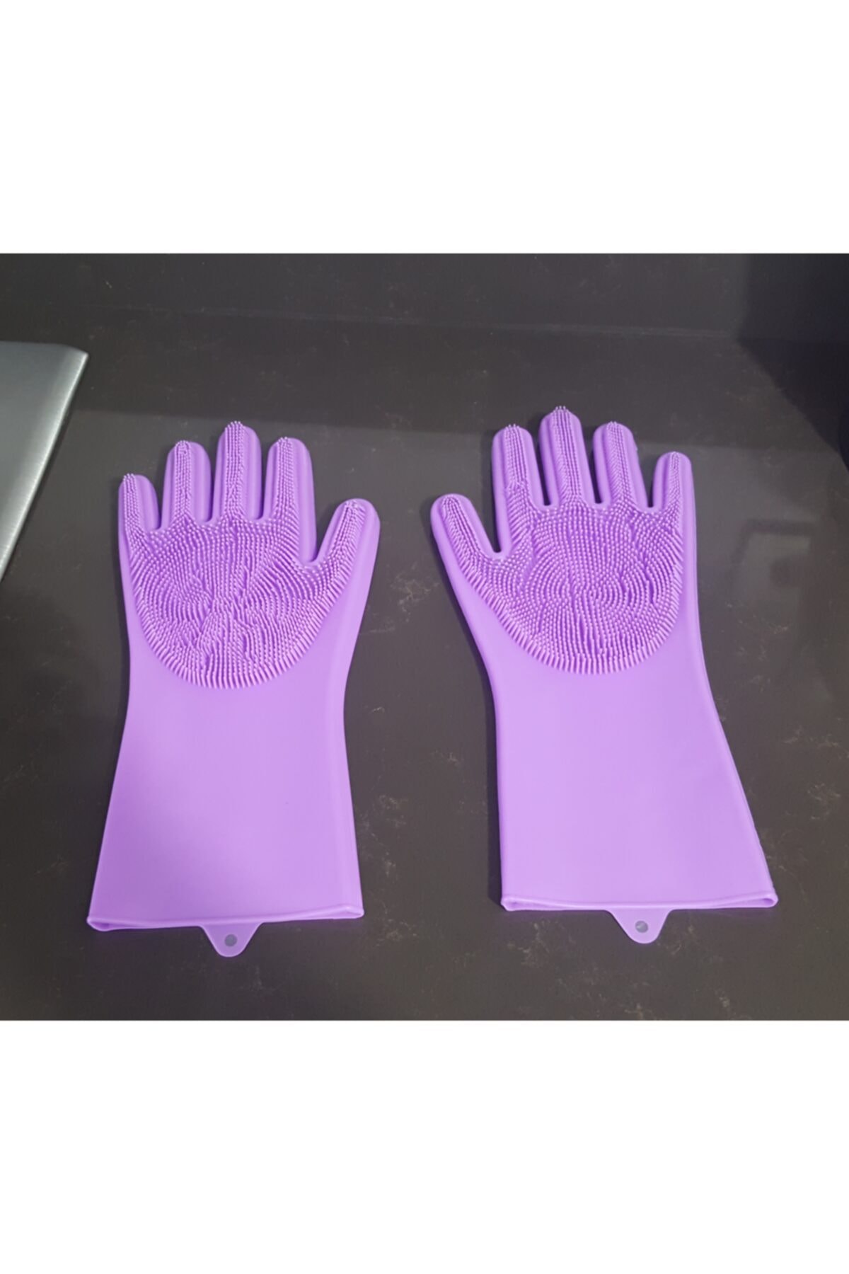 Modafeneri 2li Lila Silikon Bulaşık Eldiveni